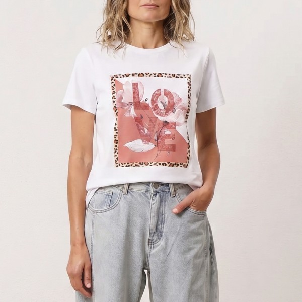 tshirt c/ estampa 