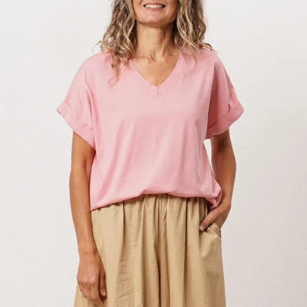 tshirt de bico vintage em algodão
