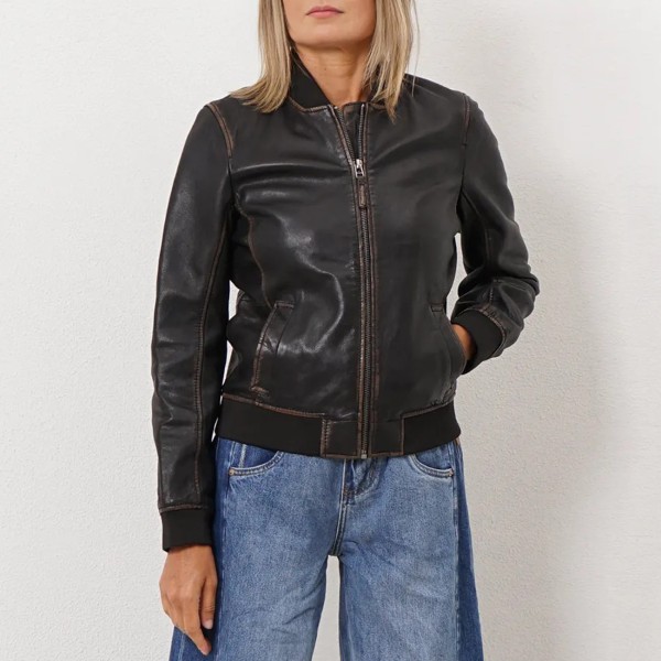 bomber 100% pele vintage