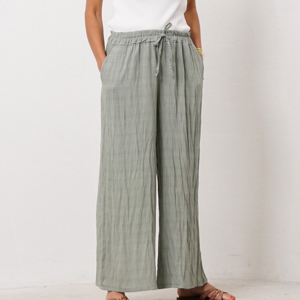 pantalonas em viscose falso liso