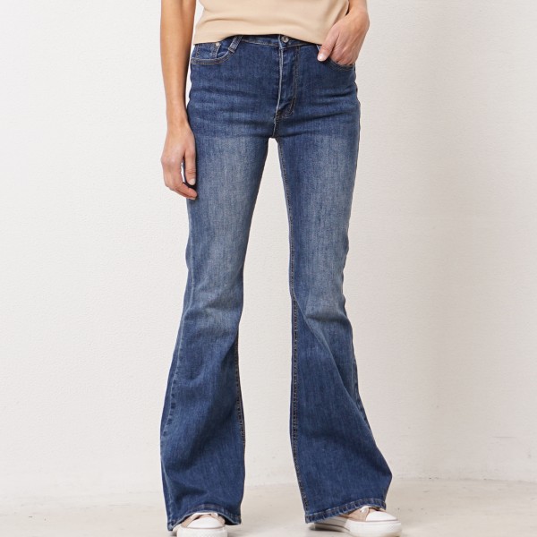 calça de ganga vintage à boca de sino