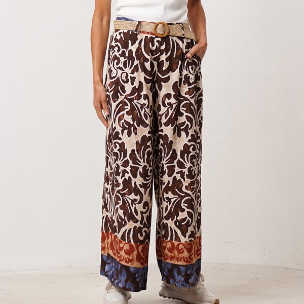 pantalonas em viscose estampadas