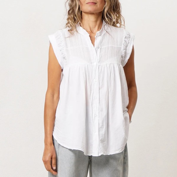 blusa c/ franzidos (100% algodão)