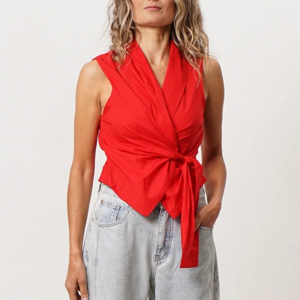 blusa de virados traçada em popelina