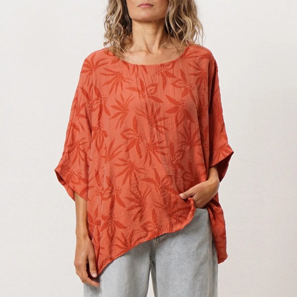blusa brocada (falso liso)