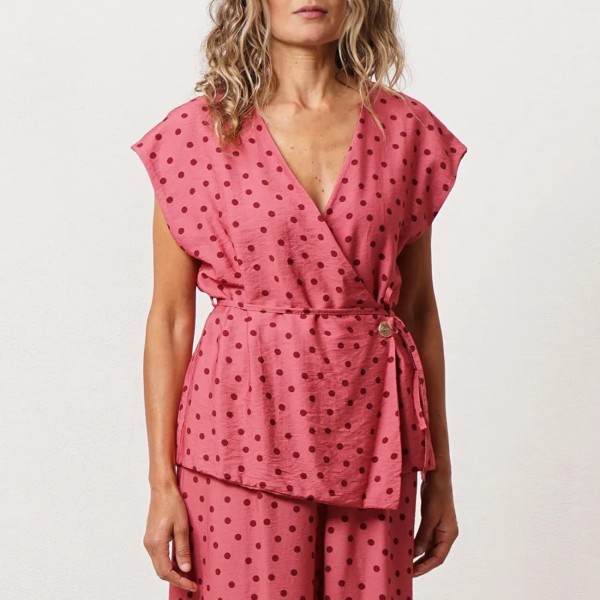 blusa traçada c/ estampa