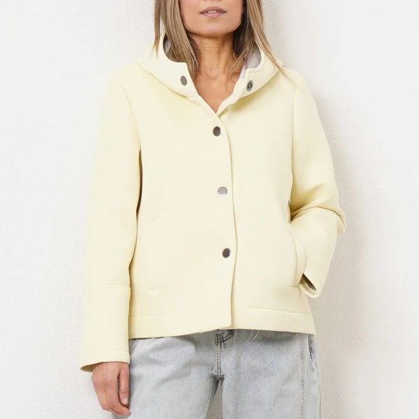 parka em neopreno (falso liso)