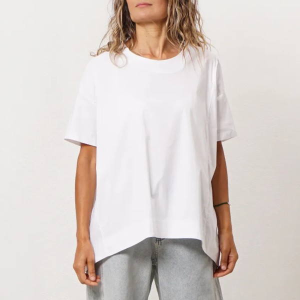 blusa em popelina c/ elastano