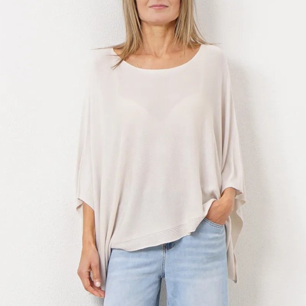 camisola em tricôt c/ viscose