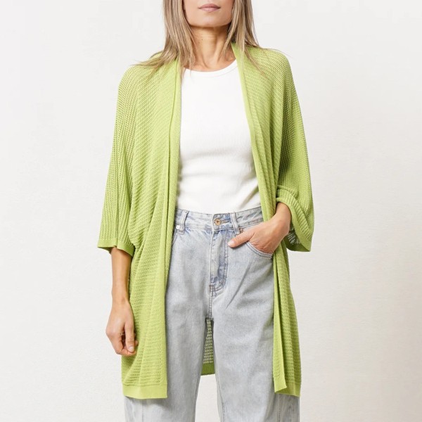 kimono em tricôt