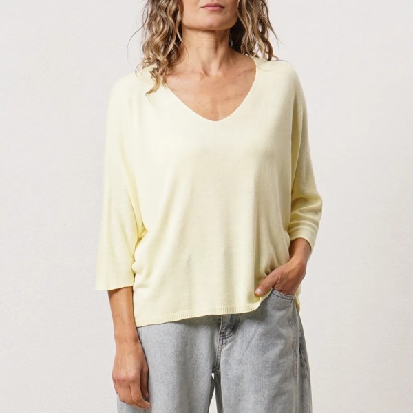 camisola em tricôt