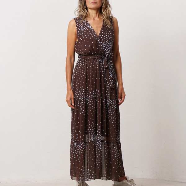 vestido em crepe