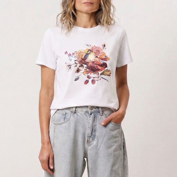 tshirt c/ estampa 