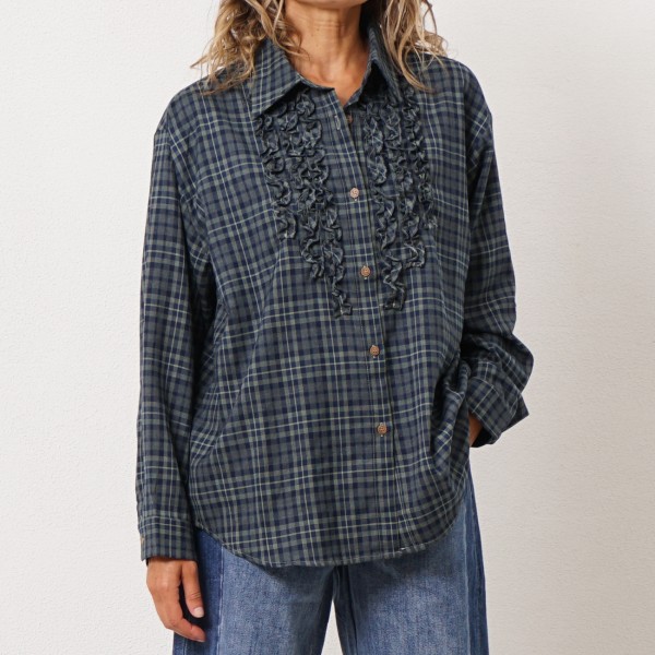 blusa vaiela c/ folhos (premium)