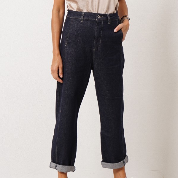 calça de ganga c/ lurex