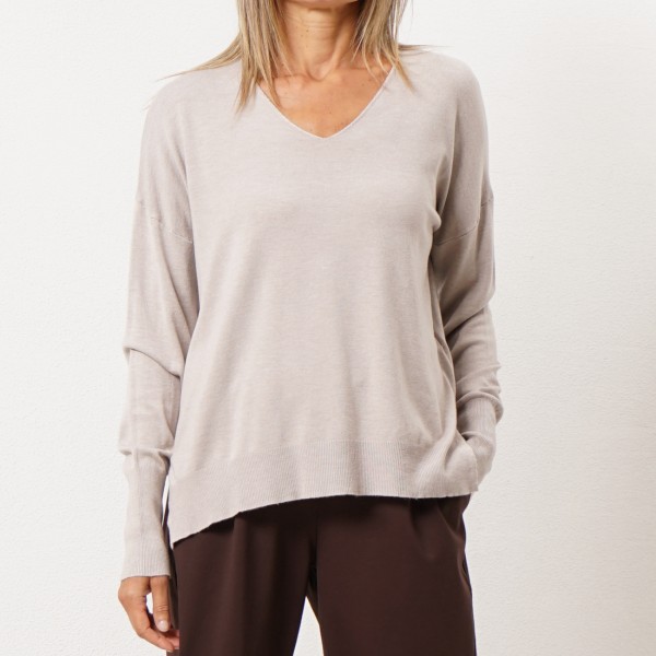 camisola em tricôt