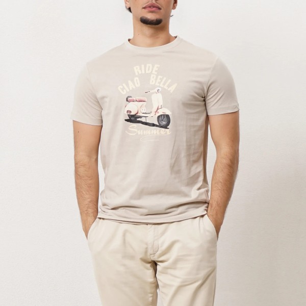 tshirt em algodão c/ estampa