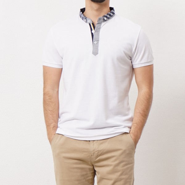 polo em piquet c/ aplicações