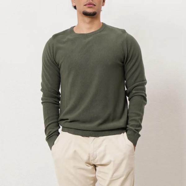 camisola em tricôt de algodão
