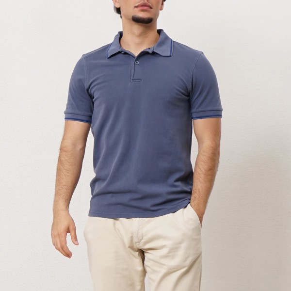 polo vintage em piquet c/ spandex