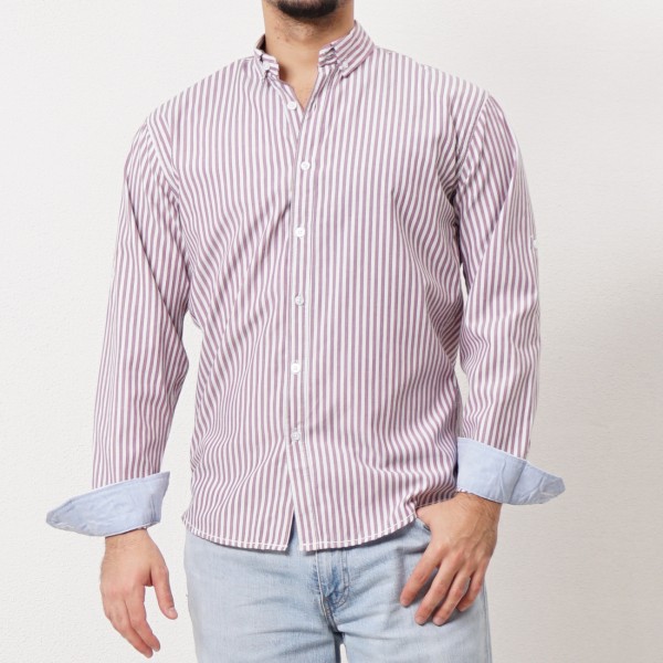 camisa oxford c/ aplicação