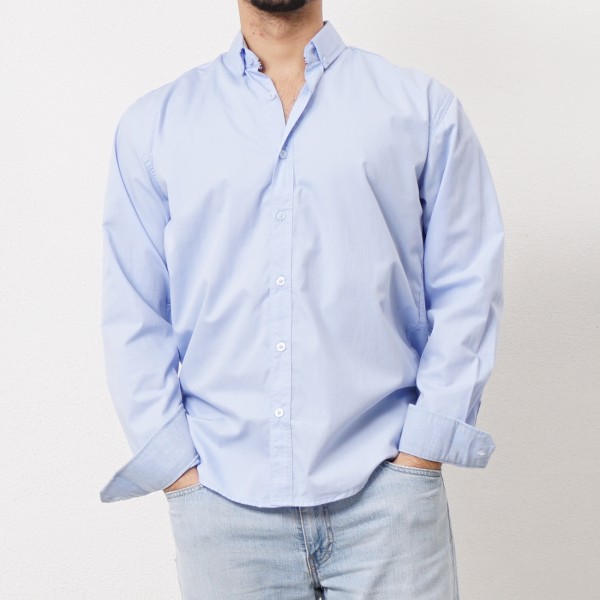 camisa oxford c/ aplicação