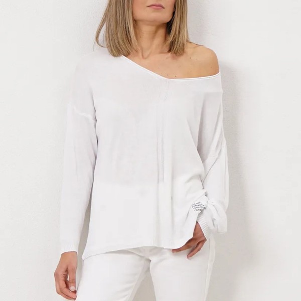 camisola em tricôt vintage