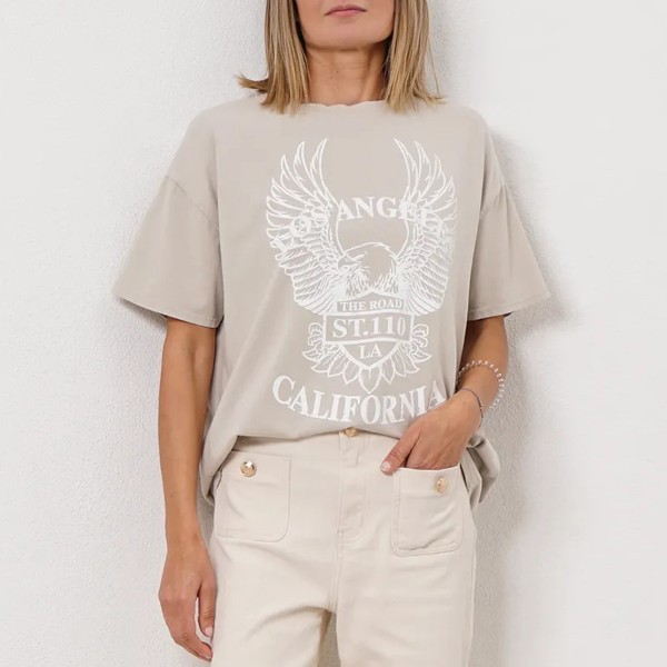 tshirt oversize c/ estampa