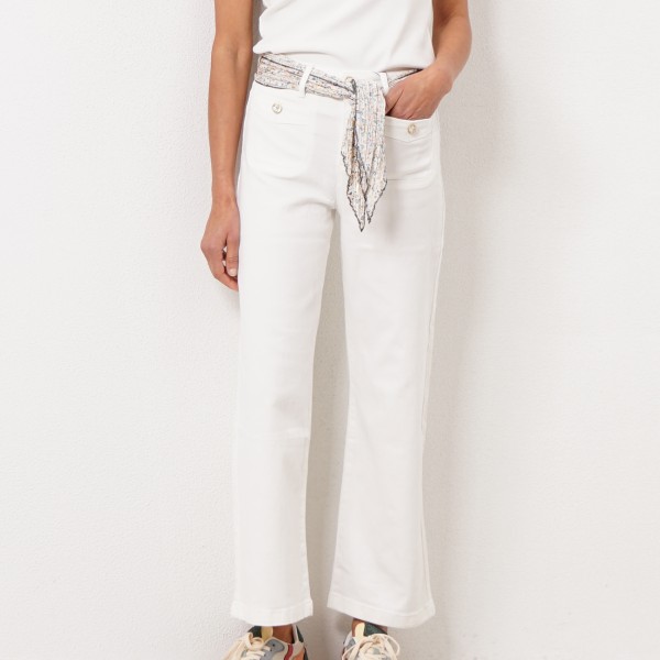 pantalonas c/ botões forrados bolsos e elastano