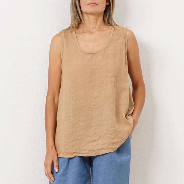 blusa c/ renda linho/algodão