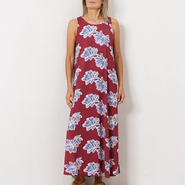 vestido estampado de malha fria