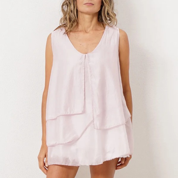 blusa sobreposta c/ seda