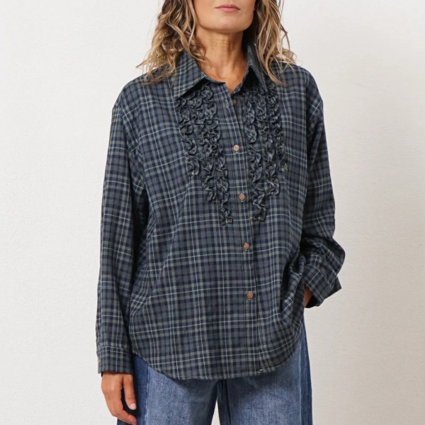 blusa vaiela c/ folhos (premium)