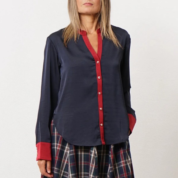 blusa acetinada