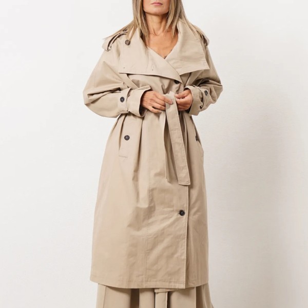 gabardine oversize c/ forro em xadrez (premium)