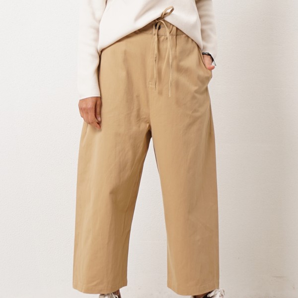pantalonas em sarjão c/ atilho ajustável (premium)