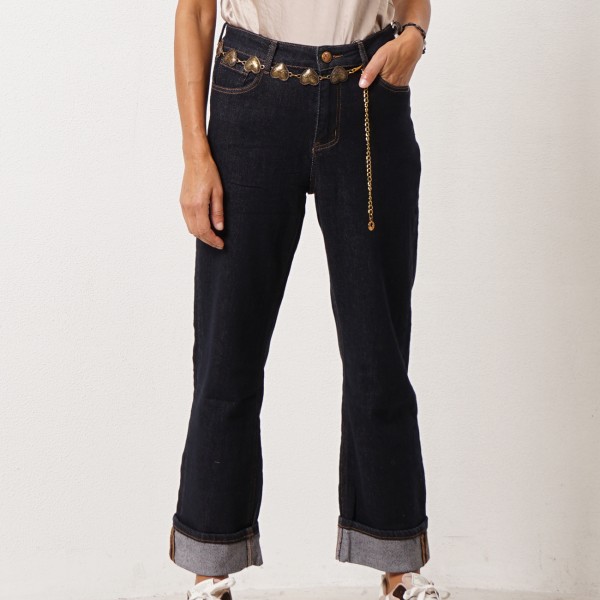 pantalonas c/ bolsos bordados