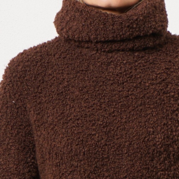 camisola gola alta em tricôt (caraculo) 