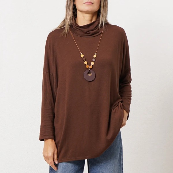 camisola de malha c/ elastano