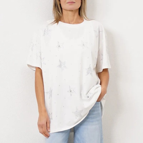 tshirt oversize c/ aplicação de transfers (premium)