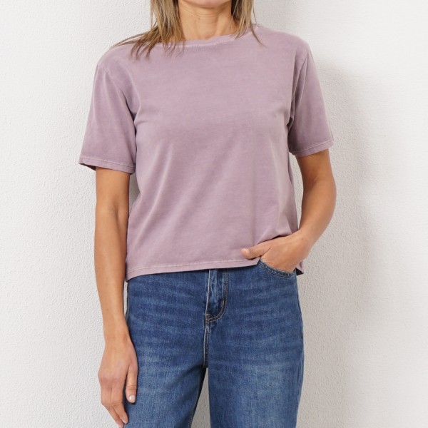 tshirt vintage em algodão c/ elastano