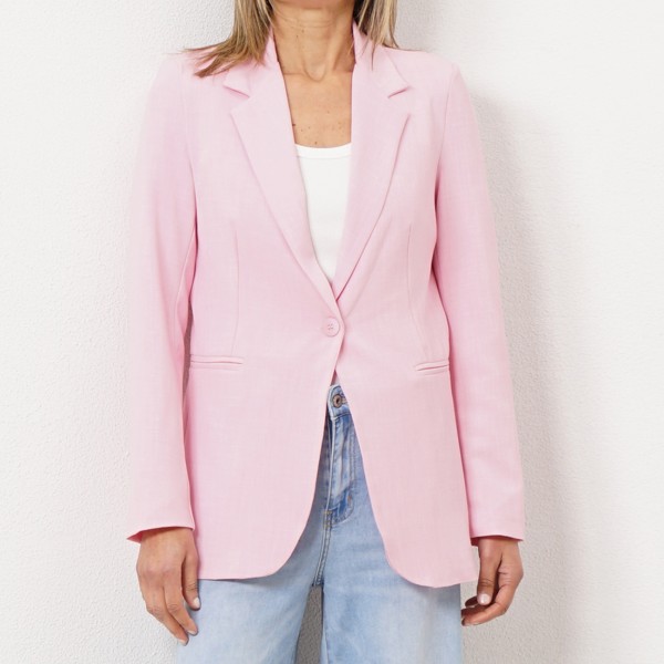 blazer forrado (falso liso) c/ elastano