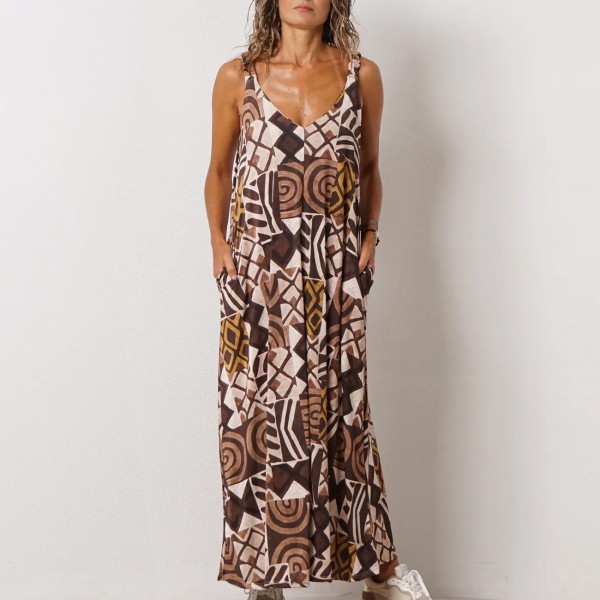 vestido evasé em malha fria