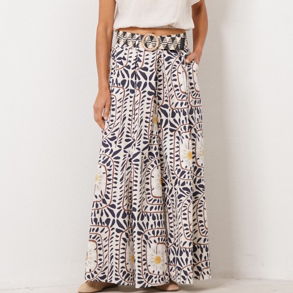 pantalonas em popelina c/ pregas (100% algodão) 