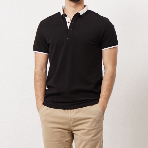 polo em piquet c/ aplicações