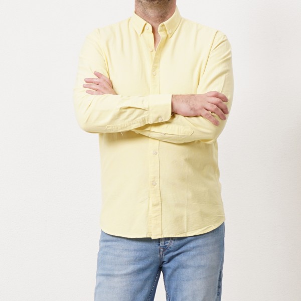 camisa oxford 100% algodão