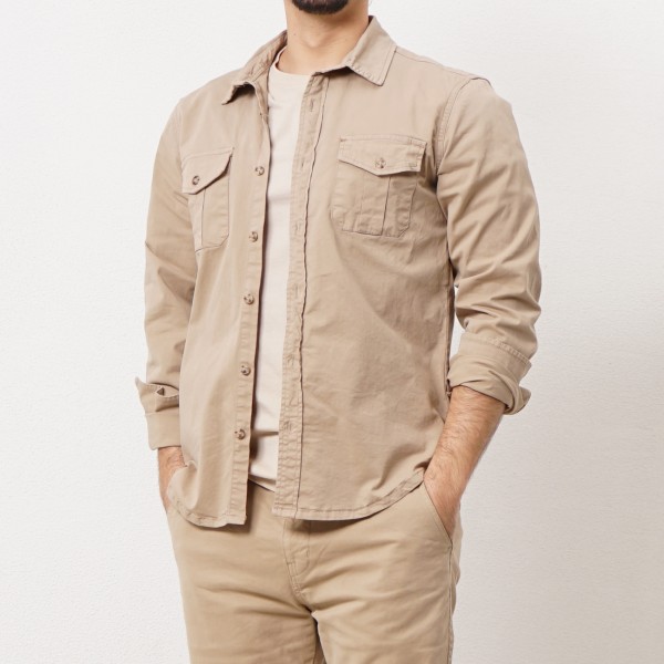 sobre camisa em sarja c/ elastano