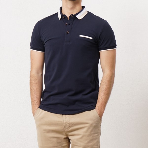 polo em piquet c/ aplicação