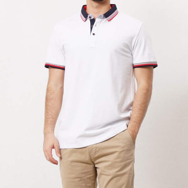 polo em piquet c/ aplicações