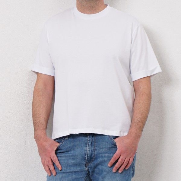 tshirt oversize em algodão